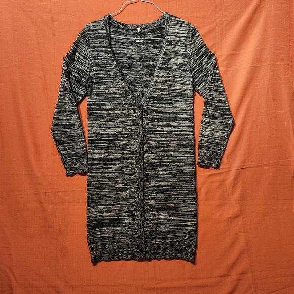 Cheap Monday Sz Small Grey Cardigan Sweater Dress Long Sleeve - Picture 7 of 7